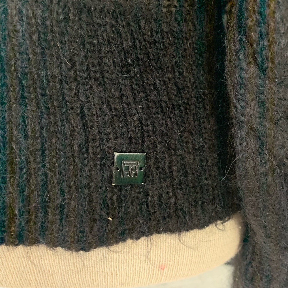 Pedro Del Hierro black mohair wide sleeve sweater - Picture 4 of 4